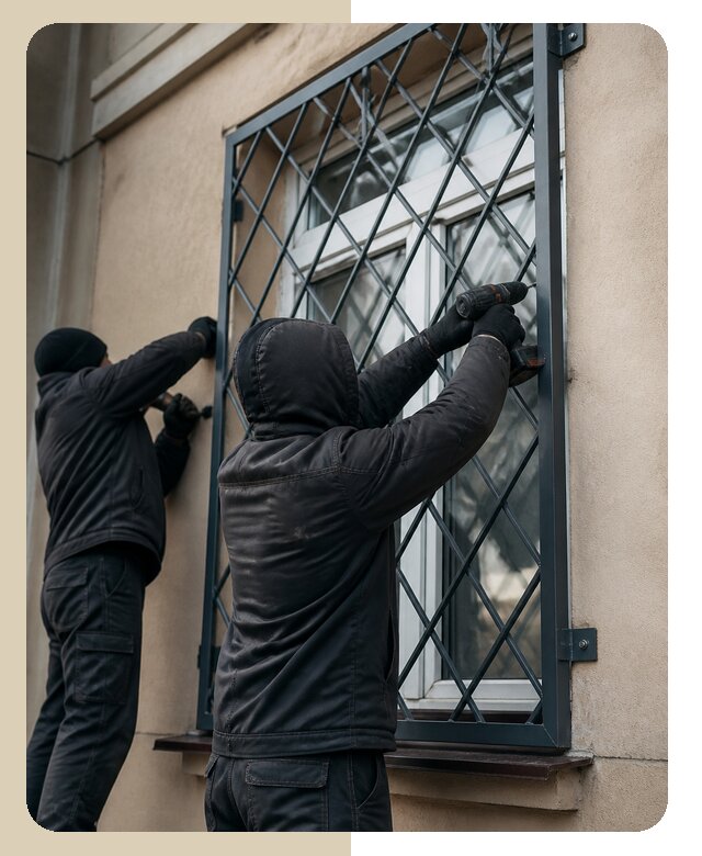 Установка антивандальных решеток на окна в Тихвине